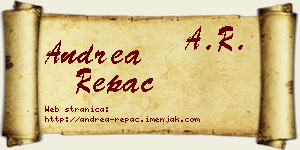 Andrea Repac vizit kartica